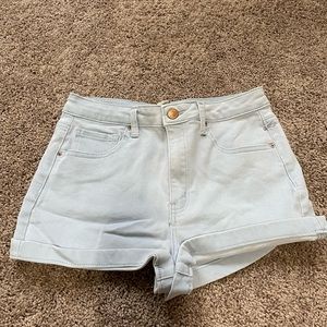 Forever 21, size 26, light blue denim shorts